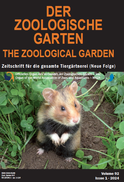 VdZ Verband der Zoologischen Gärten e.V. "Der Zoologische Garten"